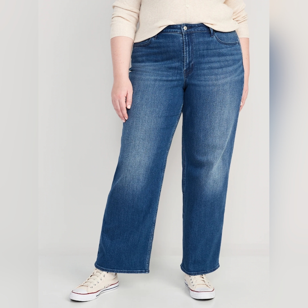 NWT High-Waisted Wow Wide-Leg Jeans for Women